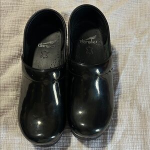 Dansko Professional Black Oil Slick Patent Clogs
